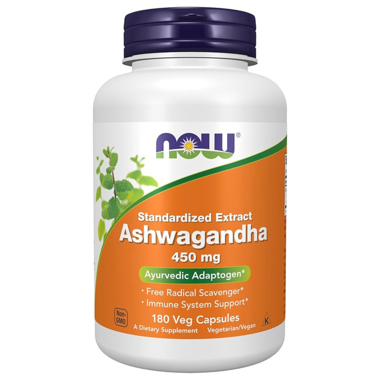 آشواگاندا ناو 180 عددی NOW Ashwagandha 450 mg