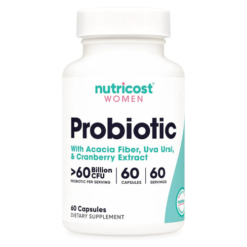 پروبیوتیک بانوان نوتریکاست ۶۰ میلیارد CFU با کرنبری و فیبر آکاسیا – سلامت گوارش و ادراری