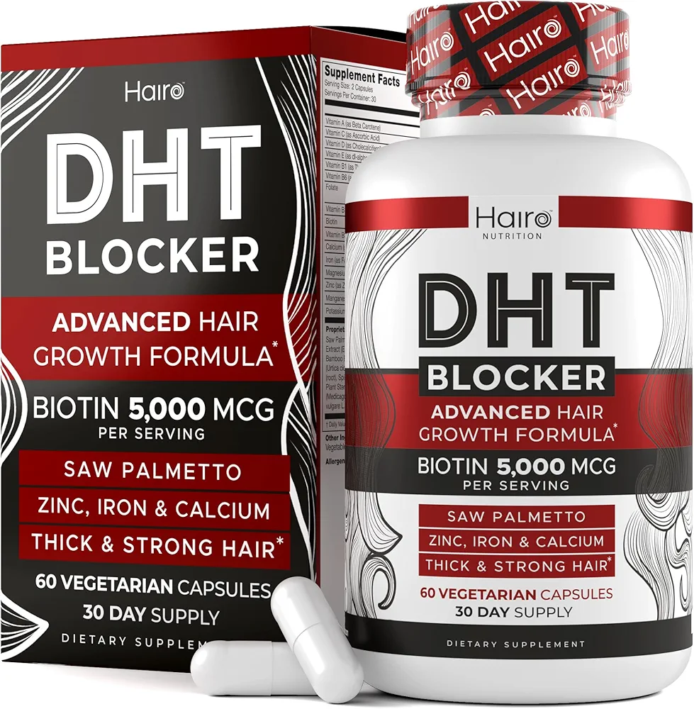 کپسول دی‌اچ‌تی بلاکر هیرو | DHT blocker مکمل تقویت رشد مو و قطع ریزش مو (60 عددی)